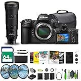 Nikon Z8 Professionelle spiegellose 8K-Video- und Standbild-Hybrid-FX-Kamera mit Vollbild, EN-EL15C-Akku, 64-GB-Speicherkarte, Nikon Nikkor-Z 180-600 mm f/5.6-6.3 VR-Objektiv (Nikon Z) und mehr