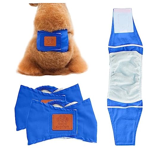 PETCUTE Pañales para Perro Macho Pañales Lavables Bragas Perros con Alta absorbencia para Perros y Cachorros 2 Unidades