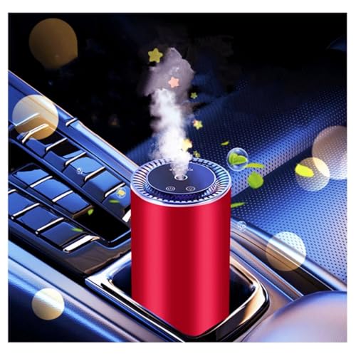 Image of Smart Car Air Freshener Natural Perfume New Atomization Experience Car Humidifier Adjustable Three Levels of Concentration Fashionable Starry Sky Atmosphere Rechargeable Automatic Switch(Red)