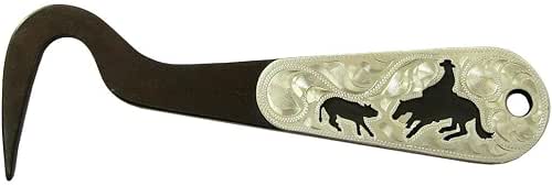 AJ Tack Antique Brown Steel Hoof Pick Cowboy Cutting