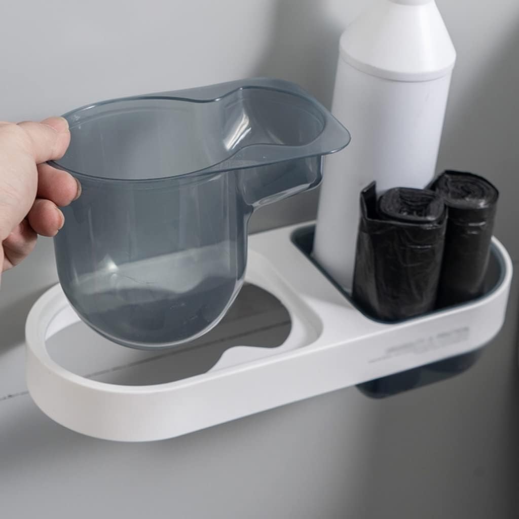 Toilet Brush Holder Toilet Brush Holder Household Wall-Mounted Toilet Brushs Bathroom Long Handle Toilet Cleaning Brush Modern Creative Toilet Bowl Brush Rack Toilet Brush Holders(C)