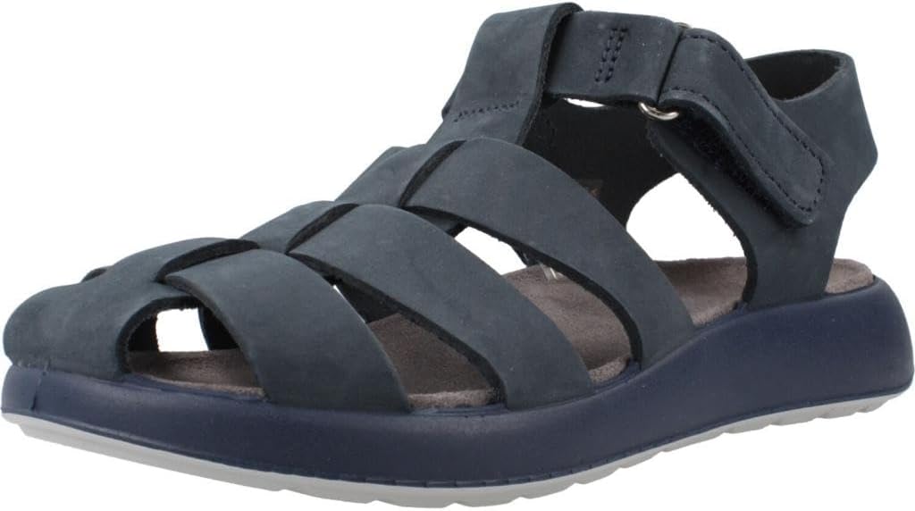 Primigi PPM Fisherman Sandal Navy - Closed Toe, Suede Insole, Non-Slip, Lightweight Kids' Shoe