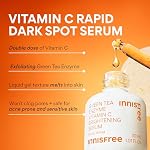 Innisfree Green Tea Enzyme Vitamin C Serum for Brightening Dark Spot Correction, Korean Face Serum for Radiant Glow - Image 2