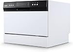 COMFEE’ Countertop Dishwasher, Energy Star Portable Dishwasher, 6 Place Settings, Mini Dishwasher with 8 Washing Programs, Speed, Baby-Care, ECO& Glass, Dish Washer for Dorm, RV& Apartment