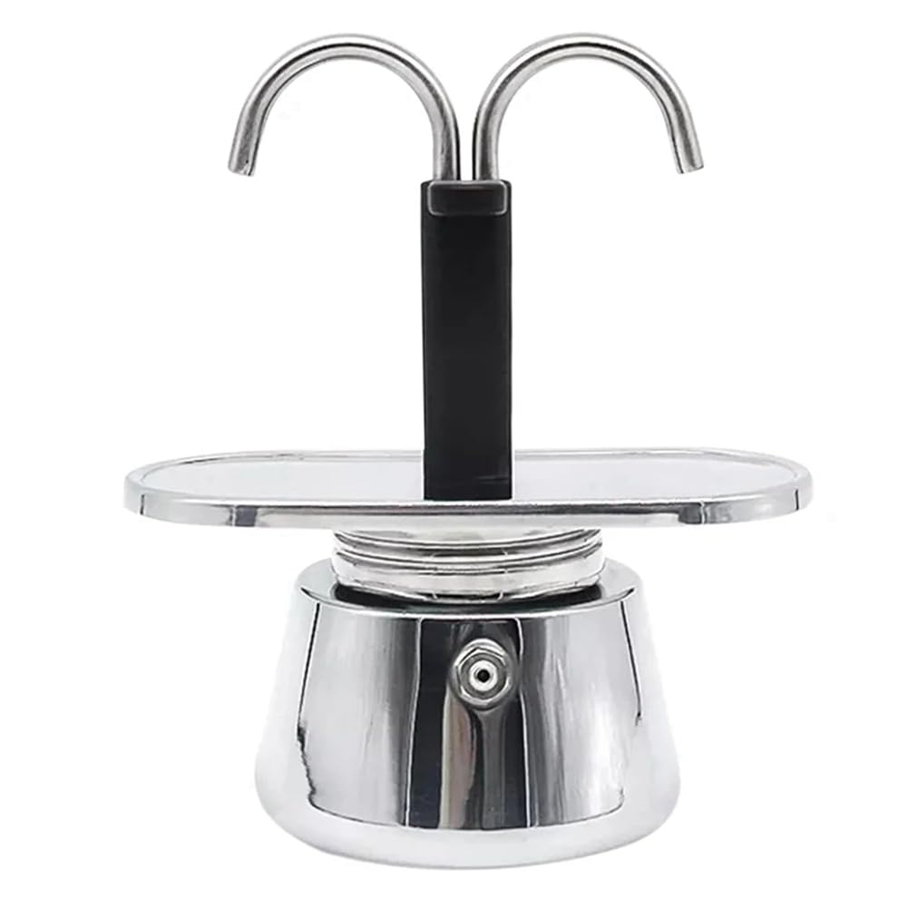 Cafetière Moka italienne en acier inoxydable de qualité supérieure à double conduit