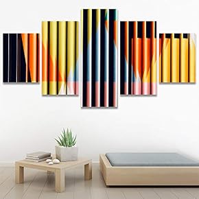 SIGNWIN 5 Panel Canvas Wall Art Modern Art...