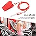 Rjrjc Running Machine Safety Switch, Universal Treadmill Safety Key, ABS Material, Red Color, 2 Pcs Set for Home Gym Fitness Equipment Enthusiasts