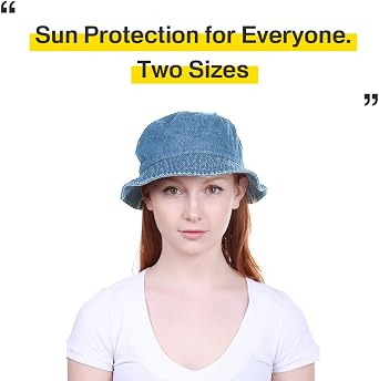 KBETHOS 100% Cotton Washed Bucket Hat