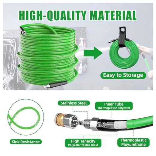 100FT High Pressure Drain Cleaning Kit