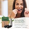 EcoYou Eco Floss | 2 Charcoal Dental Floss Refills + Dental Floss Holder | Mint & Candelilla Wax | Bamboo Floss