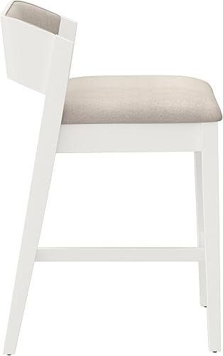 Miniatura 11 de Hillsdale Taburete de madera Dresden, color blanco