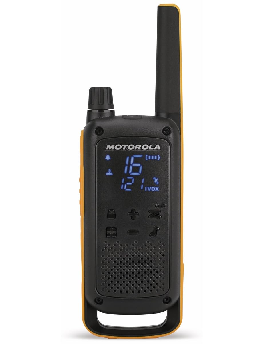 Motorola T82 Extreme Krótkofalówka, Czarny/Pomarańczowy, 2 Sztuki