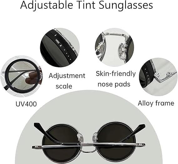 KANVIPRIYA Photochromic Polarized Sunglasses β Adjustable Tint, ND Filter Lenses, UV400 Protection, Anti-Glare Eyewear for Driving, Sports & Cycling, Hiking & Travel 4