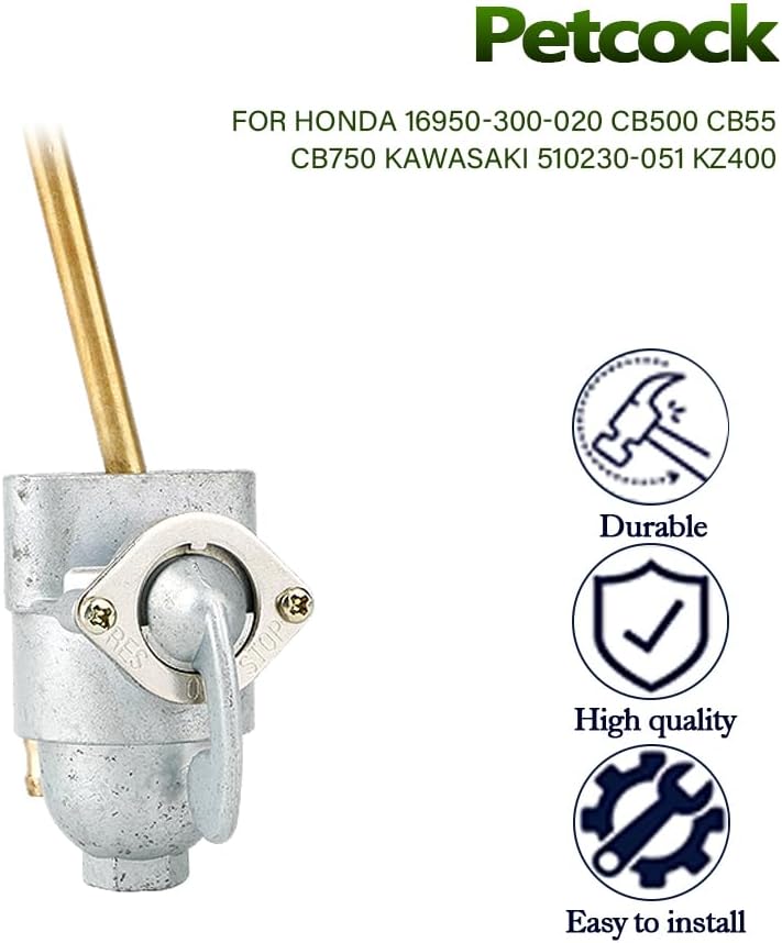 Fuel Petcock For Honda 16950-300-020 CB500 CB550 CB750 Kawasaki 510230-051 KZ400 By MOPASEN