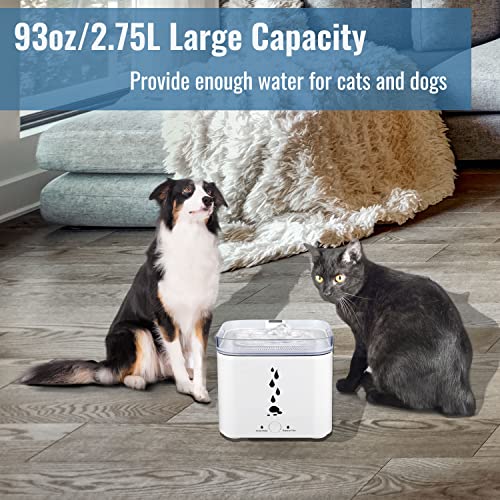 Fuente de agua automática para gatos y perros 2.75L miniatura 2