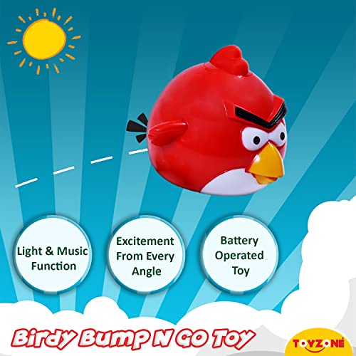 Image of Toyzone Birdy Bump 'n' Go-20141 | Bump & Go Toy with Lights and Sound | Fun Dancing Exciting Toy | Safe Non-Toxic | Attractive for New Born Baby & Toddlers | Battery Operated Animal Figure | Early Learning Educational Toys | Musical Toy for Girls & Boys