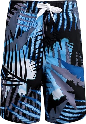 Image of Kanu Surf Boys' Toddler Troy Stripe Swim Trunks