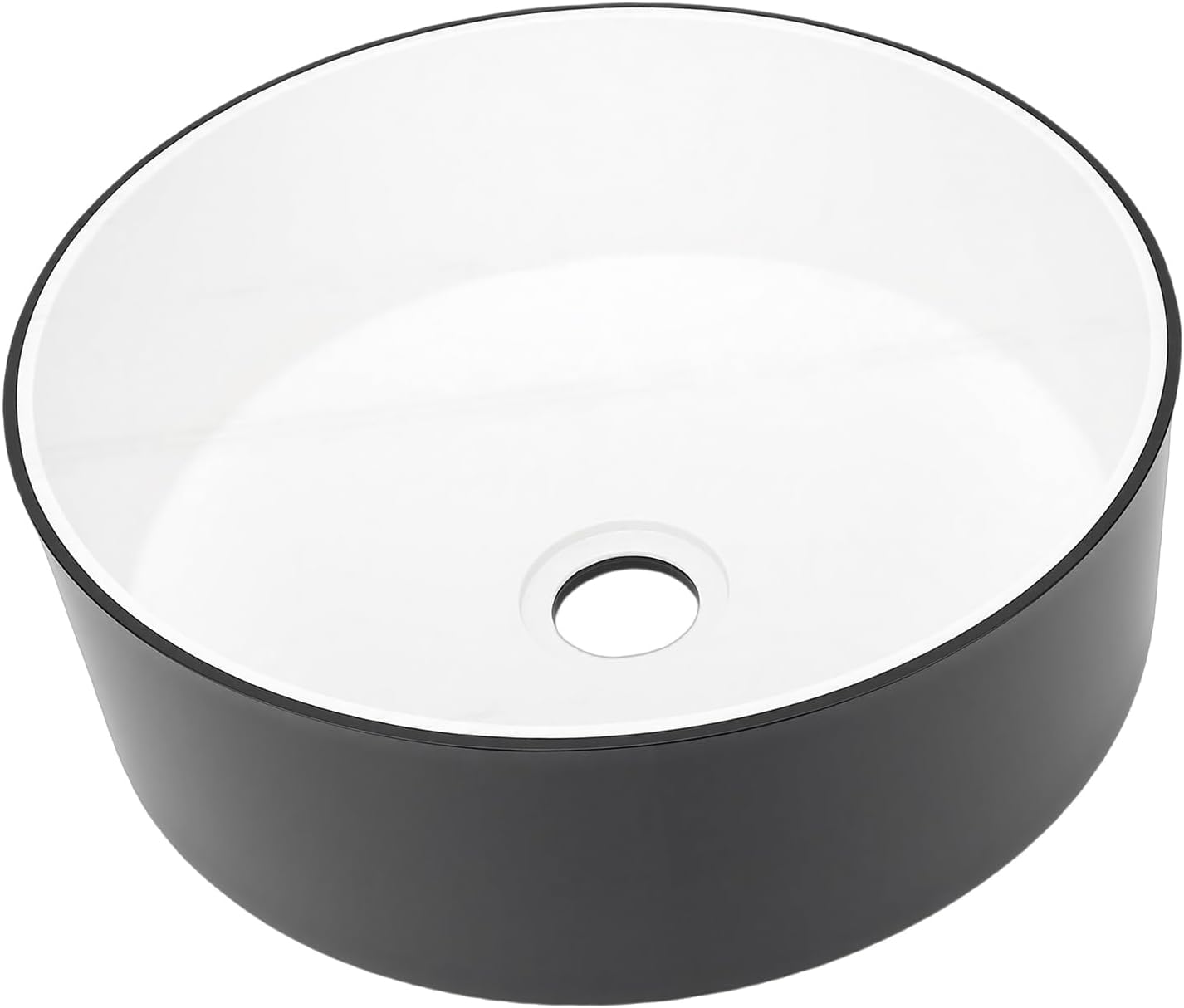 Tbest RV Sink Acrylic Durable Circular Basin for Motorhome Boat