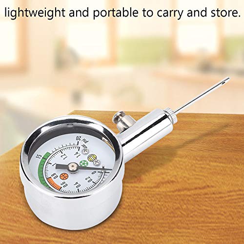 VGEBY Mini Ball Pressure Gauge, Digital Heavy Duty Metal Air Pressure Gauge for Basketball, Soccer Ball, Football, Volleyball - Image 3