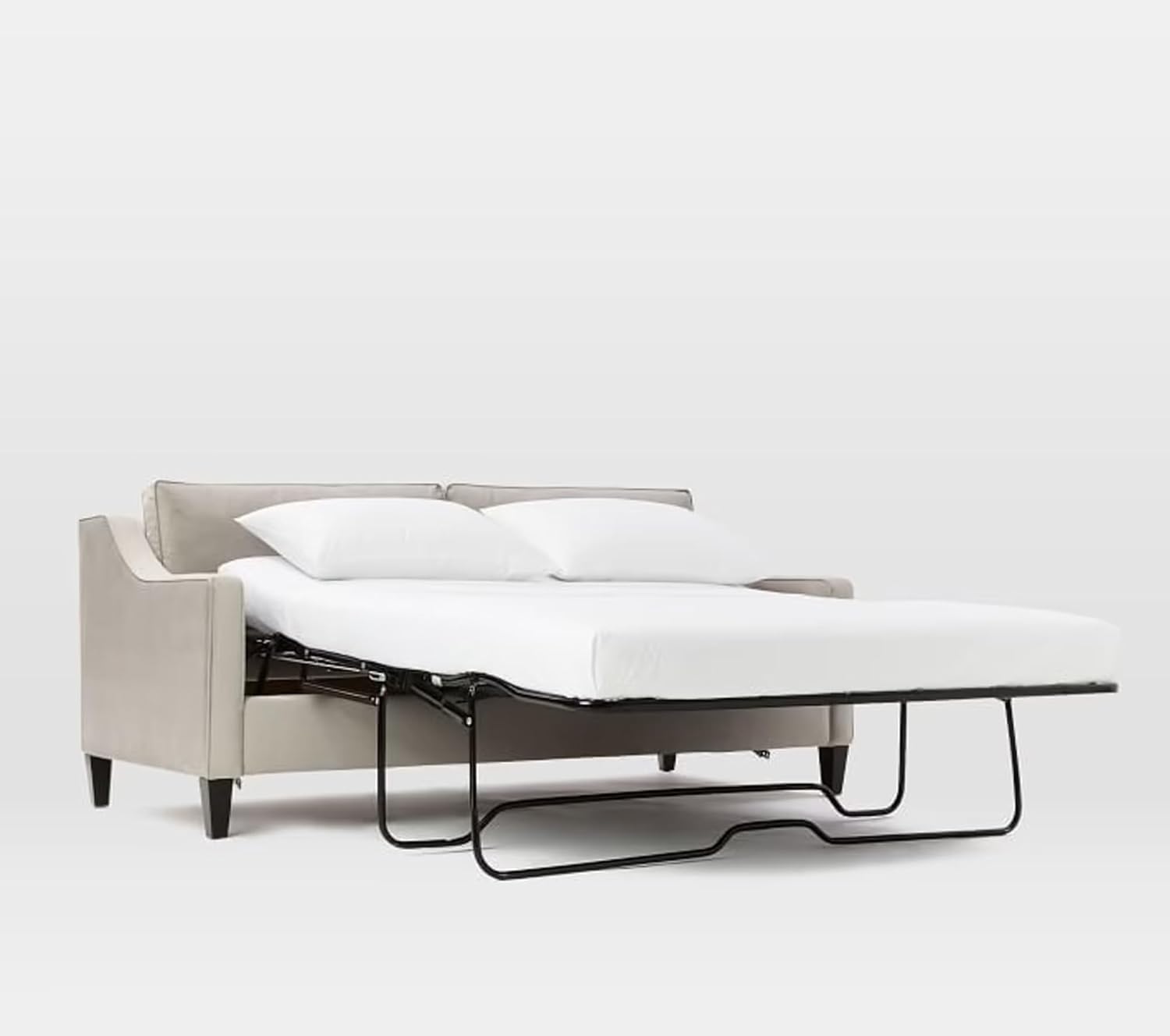 Sleeper Sofa Bed Fitted Sheet, in 100% Egyptian Cotton, 600 Thread Count, 8 Inch Deep Pocket Fitted (White, Queen Sofa 1 Pcs Fitted Sheet)