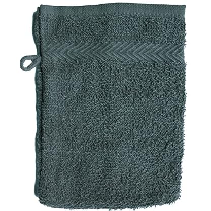KH-Haushaltshandel 10er Pg. Waschhandschuh Uni Walk Frottier, mit Borde, ca. 16x21cm, Waschlappen, 100% Baumwolle (Sortiert) – Bild 3