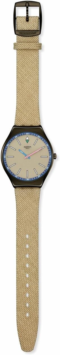 Swatch Skin Irony Unisex Watch Casual Polymer Beige Quartz Waterproof Sunbaked Sandstone