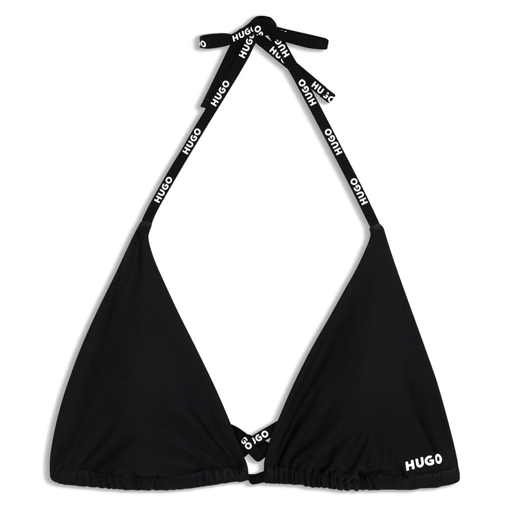 Hugo Women's Bikini Top Triangle, Black 001, L