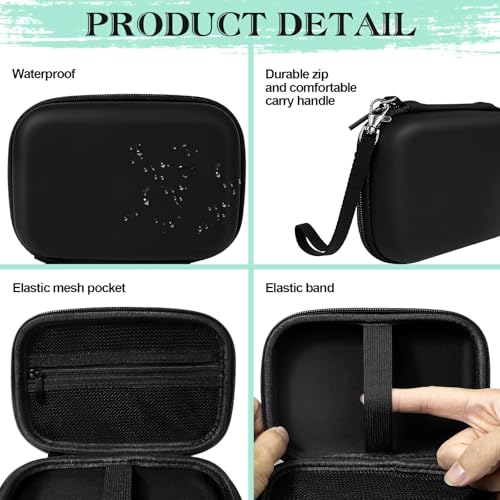 Image of Teyomi Case Compatible with NELKO P21, for NIIMBOT D110, for JADENS D110 Label Maker, Hard Shell Storage Bag-Black (Box Only)