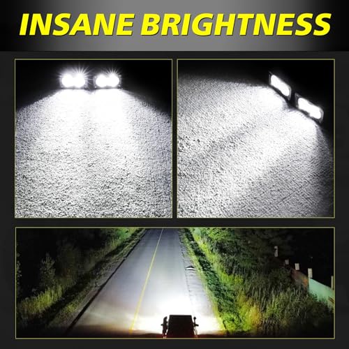 Image of LED Pods 3 Inch 40W CREE LED Off Road Driving Lights Ditch Lights | High Intensity CREE LEDs, Spot Flood Combo Small LED Fog Lights Pods 2pcs for Truck Motorcycle SUV UTV ATV Dirt Bike Surron