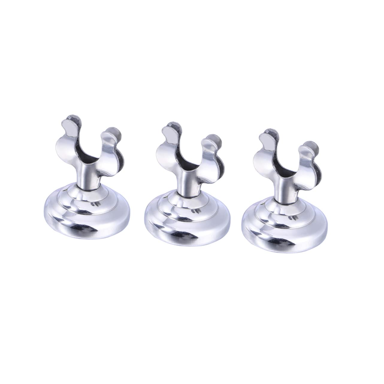 CHILDWEET 3pcs Menu Holder Place Stands Placing Stand Name Holder Table Holders Sign Holder Stand Menu Clips Table Photo Stand Menu Stand Sign Display Table Number Clip Place Holder Silver
