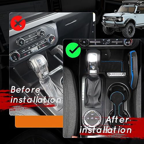 Insertos para portavasos Auovo anti polvo para Ford Bronco miniatura 3