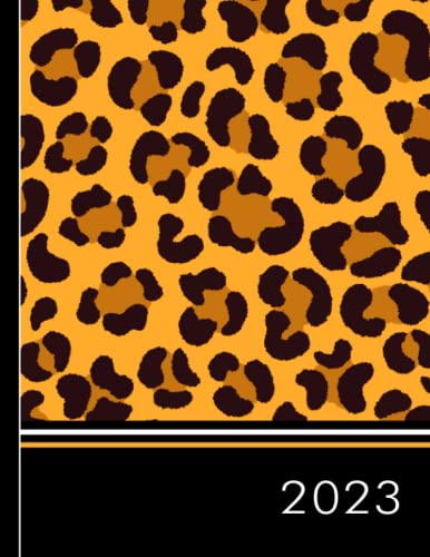Leopard print appointment book 2023: Animal print 2023 appointment book
