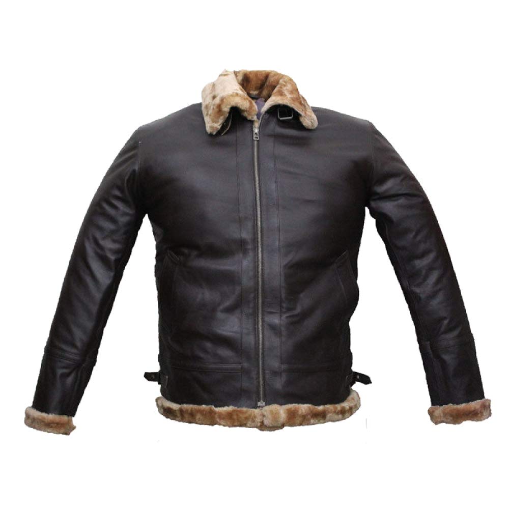 Mens Farrier Dunkirk Tom Hardy Leather Jacket Urban Flight Aviator 