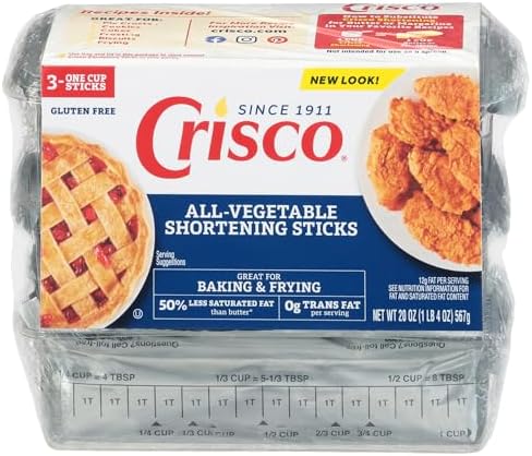 Crisco All-Vegetable Shortening Sticks, 20 Ounce, 3 Sticks