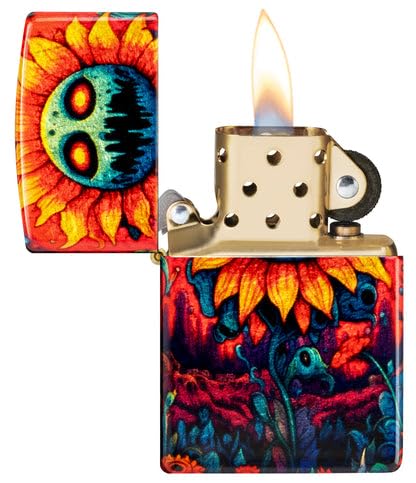 Encendedor Zippo personalizado con diseño de girasol miniatura 6