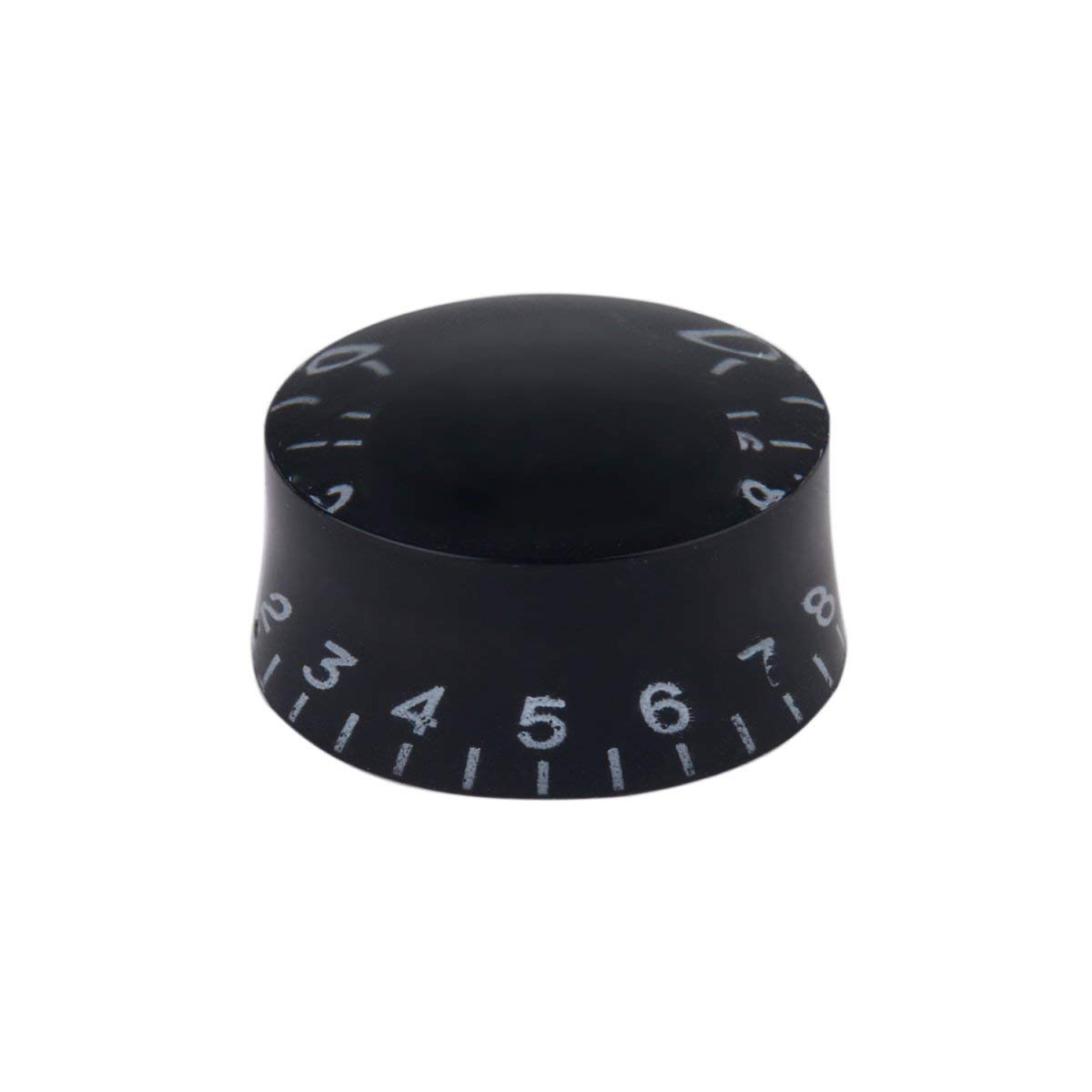 Musiclily Metryczna 6mm Gałka Potencjometru LP Speed Knobs do Gitary Elektrycznej Typ Epiphone Les Paul, Czarny (4 szt.)