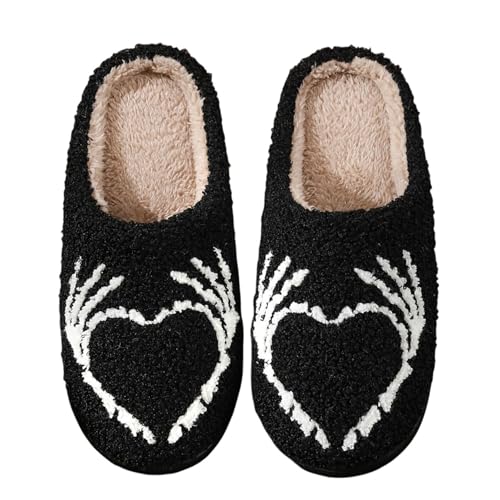 Image of Slippers for Women Men Fuzzy Memory Foam Slipper Fluffy Winter Soft Warm Slip On House Shoes
