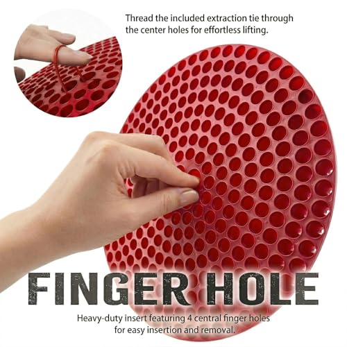 X5MPLXPMX 10.4" Heavy Duty Grit Trap (2-Pack) & Wash Mitt Kit - Premium Car Wash Bucket Filter Insert, Dirt Separator, Fits 3.5-5 Gallon (Red Kit) by X5MPLXPMX - Image 6