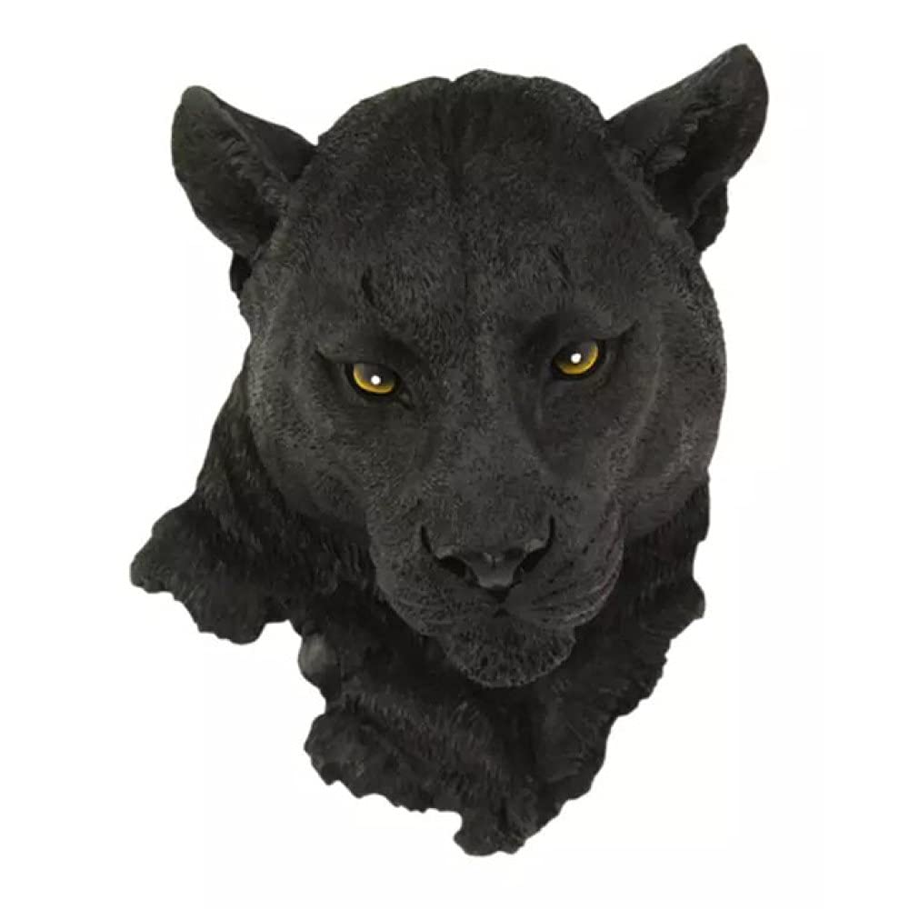Décoration murale maison style Jamaïque avec léopard noir statue