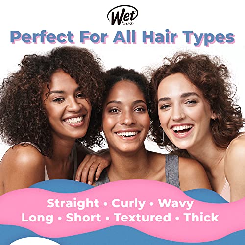Wet Brush Original Detangling Hair Brush, Classic Black - Ultra-Soft Intelliflex Bristles - Detangler Brush Glide Through Tangles With Ease For All Hair Types - For Women, Men, Wet & Dry Hair #TOP4