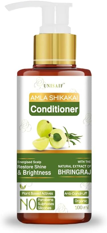Amla Shikakai Organic Hair Conditioner - Deep Conditioner for Dry Damaged Hair and Growth | Increase Shine & Silky Texture | Paraben & Sulphate Free | Silicon Free (100 ml)