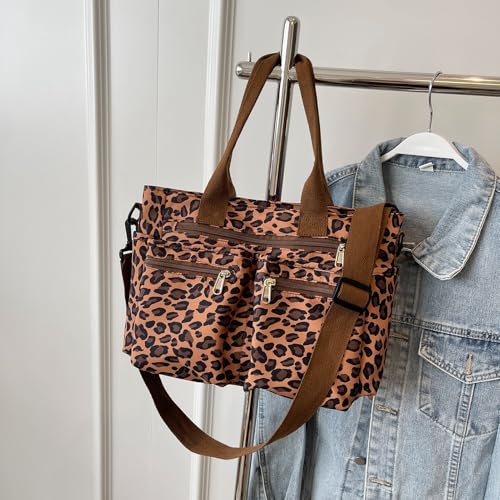 Bolso Tote con Estampado Leopardo para Mujer miniatura 3