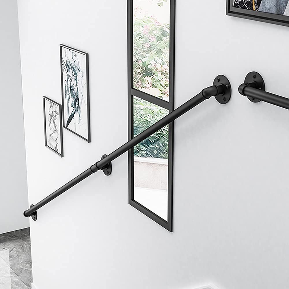 HLTYGWX Zestaw antypoślizgowy zapewniający bezpieczeństwo wewnątrz i na zewnątrz 140CM Ra dla osób starszych i wspornik poręczy montowany na ścianie zapewniający bezpieczne wspinanie się i schodzenie
