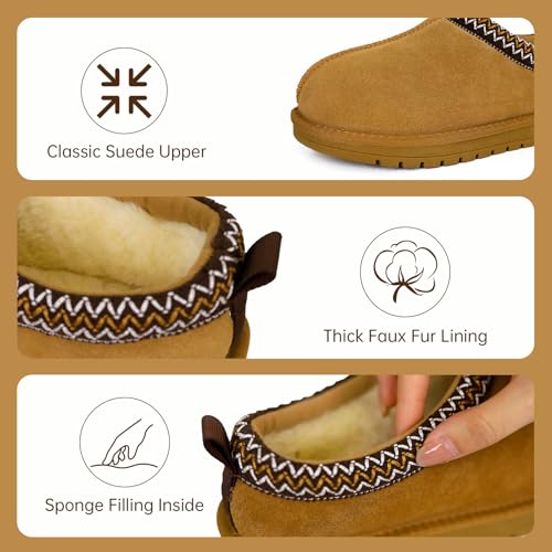 Slipper for Women Men Suede Braided Mini Boots with Fluffy Fur Lining Short Ankle Boots for Autumn Winter Warm Casual Comfort Shoes2