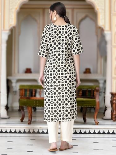 Image of Tee Projekt Versatile Crepe Kurti & Pant Set for Women Printed Kurta Set