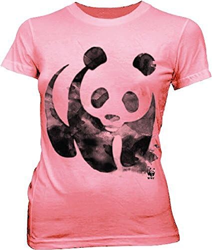 World Wildlife Fund WWF Panda Juniors Pink T-Shirt Tee (Large) Apparel