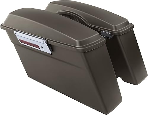 Miniatura 9 de TCT-MOTORPARTS Bolsas de sillín rígidas plateadas, para maletero, llaves WLatch para Harley Touring Road Glide Road King Street Glide Electra Glide