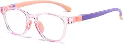 Armação de óculos infantis sem receita médica para meninas, lentes Llear