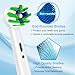 16 Pack Cross Clean Replacement Brush Heads Compatible with Braun Oral B Electric Toothbrush, White