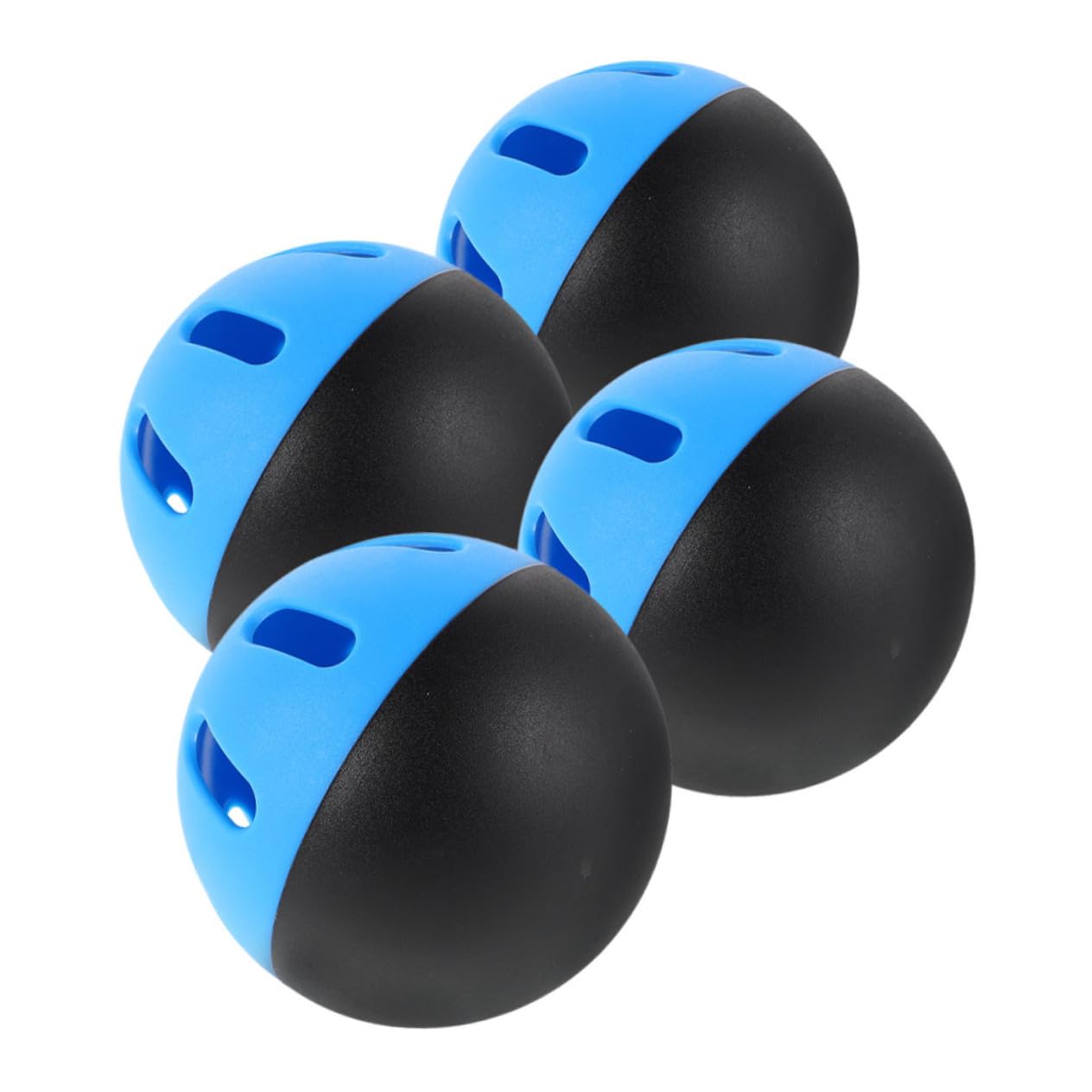 Abaodam 74mm Soft Baseballs for Practice 4 Pack Indoor Outdoor Training Balls Eva Mini Baseballs Holes Training Equipment for Boys and Girls